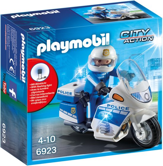 Playmobil Politiemotor met LED-licht - 6923