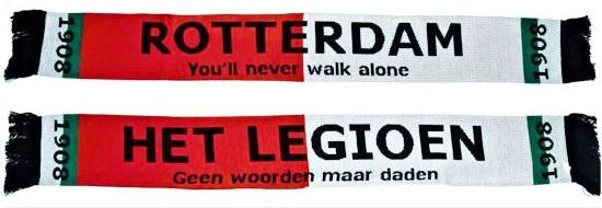 Sjaal voor Feyenoord supporters