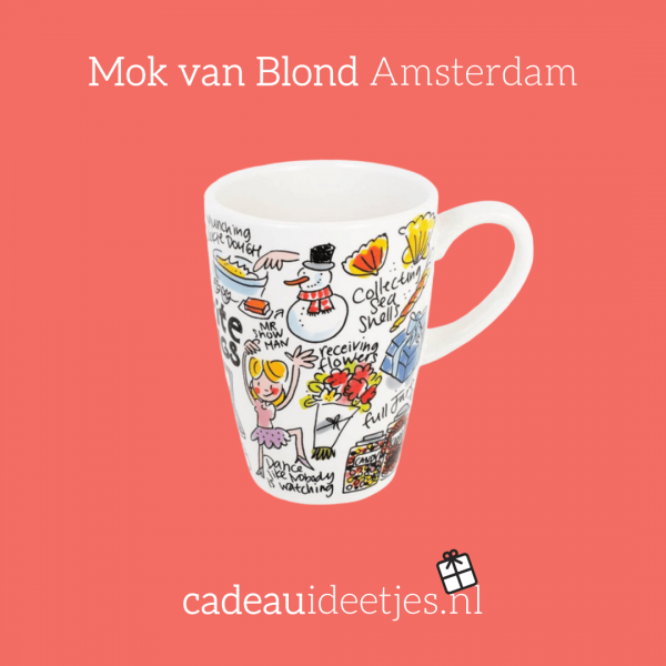 Blond Amsterdam Mok specials met leuke figuren zoals een sneeuwpop en dansend vrouwtje