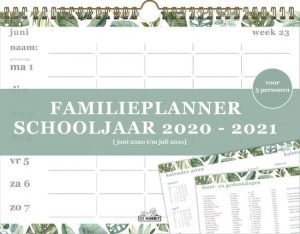 Hobbit familieplanner 2020/2021 - schoolkalender