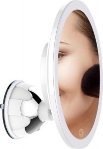 Make up spiegel met verlichting en zuignap