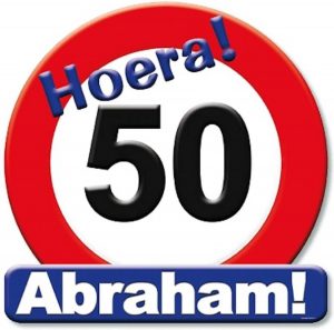 50 Jaar Abraham Huldeschild