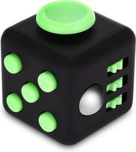 Fidget Cube Groen Zwart